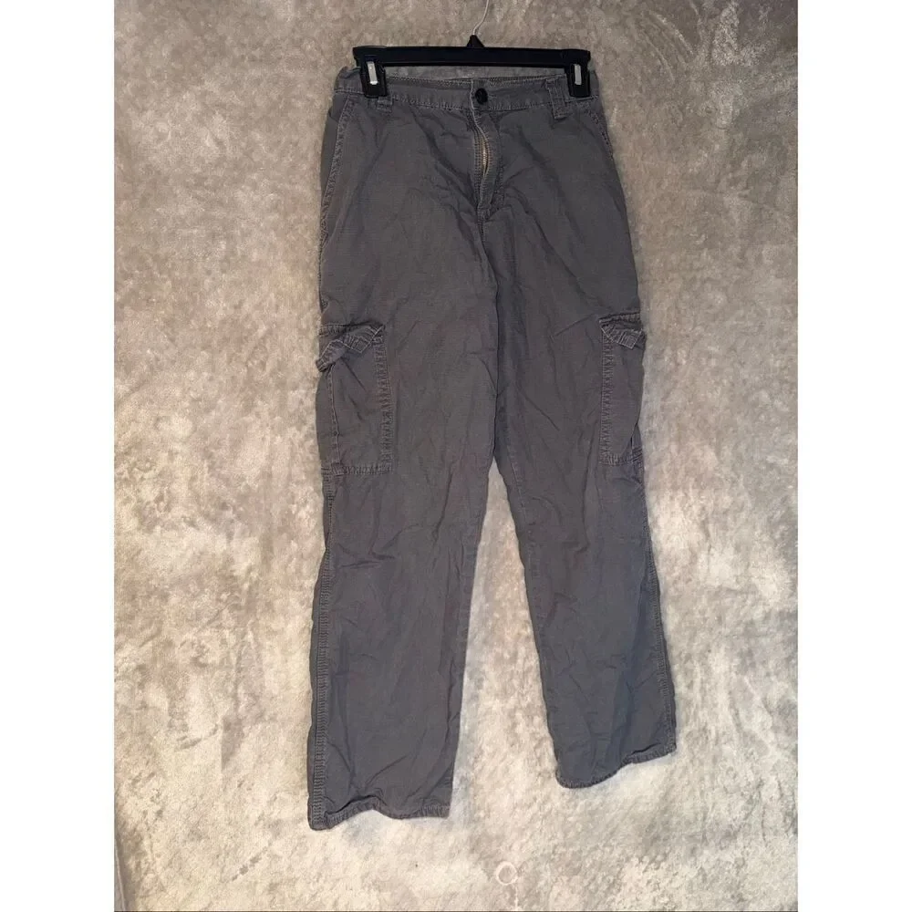Wrangler Boys 16R Flannel Lined Cargo Pants Hiking Outdoors Camping #769